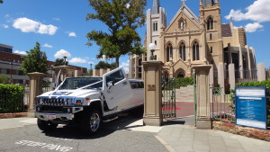 White Hummer wedding Perth