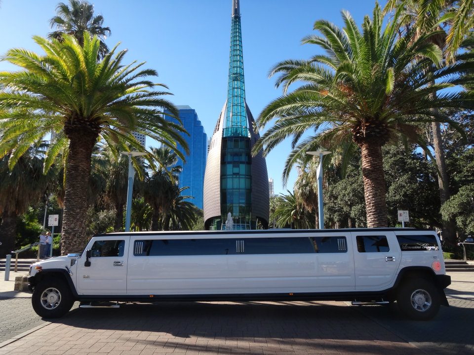 White Hummer Limo
